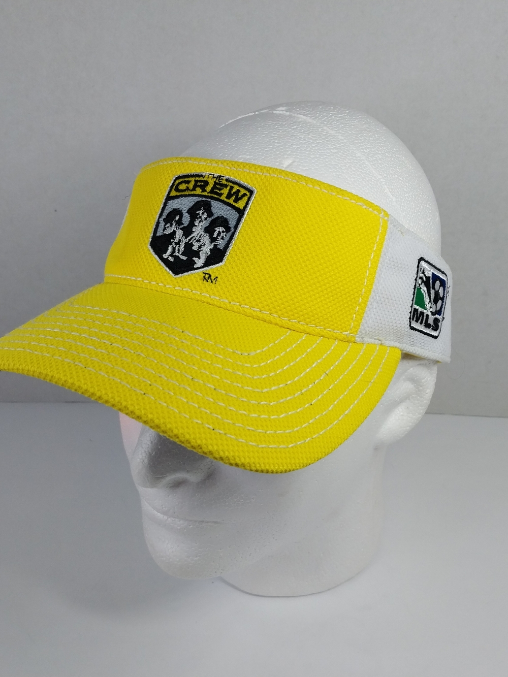 Adidas MLS Columbus Crew Soccer Team Logo Adjustable Visor Hat Adult Yellow